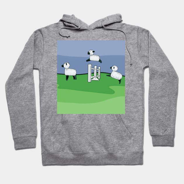 Counting Little People Sheep Hoodie by Slightly Unhinged